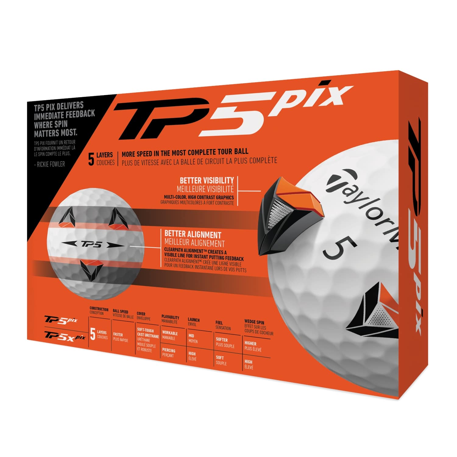 TaylorMade TP5 pix Golf Balls - ExpressGolf.co.uk