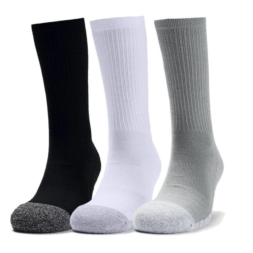 Under Armour Heatgear Crew Golf Socks - 3 Pairs Assorted