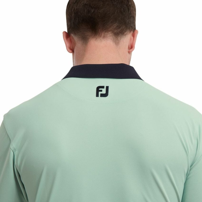 FootJoy Solid with Stripe Placket Polo Shirt 23 - Image 5